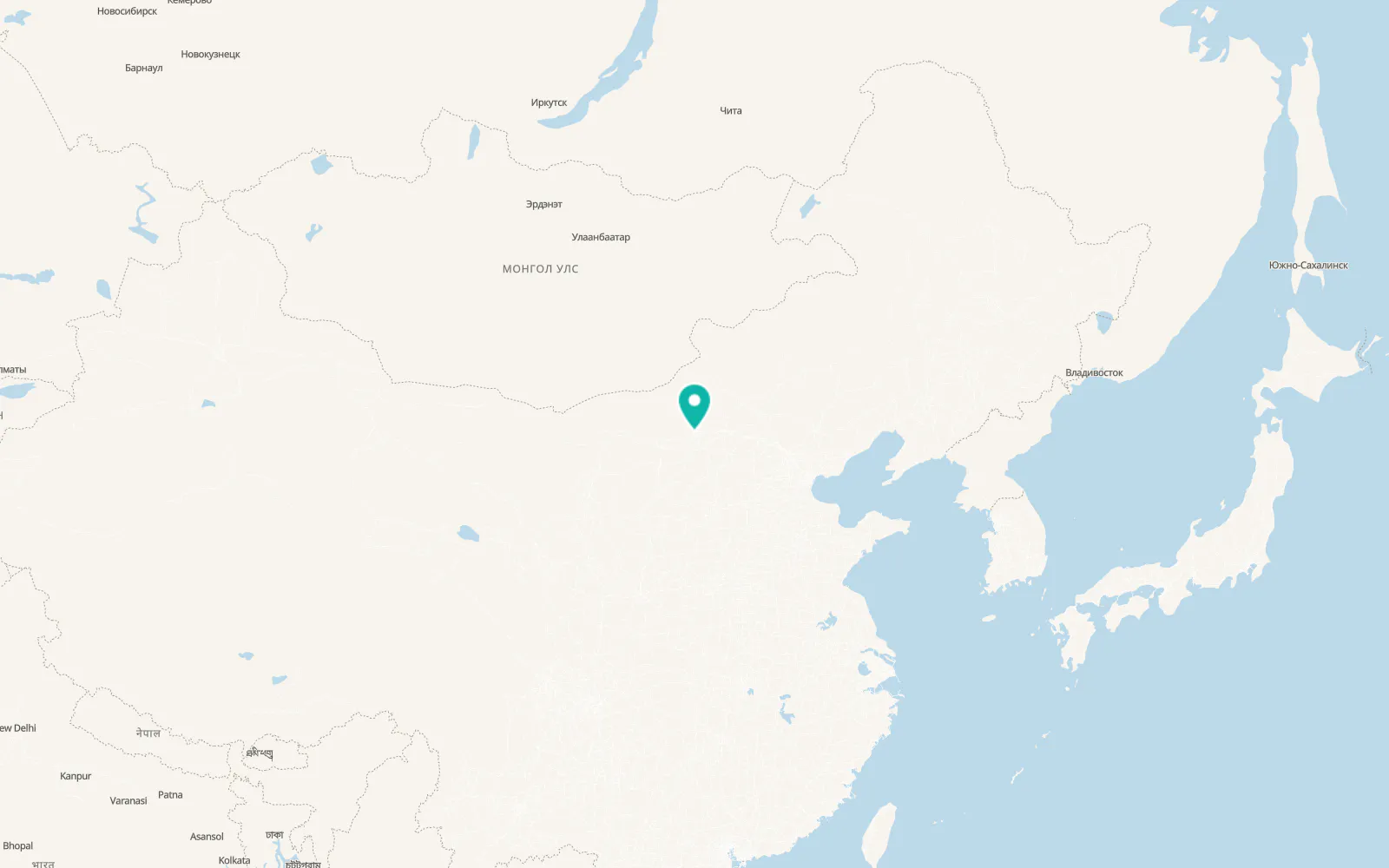 Map of Hohhot