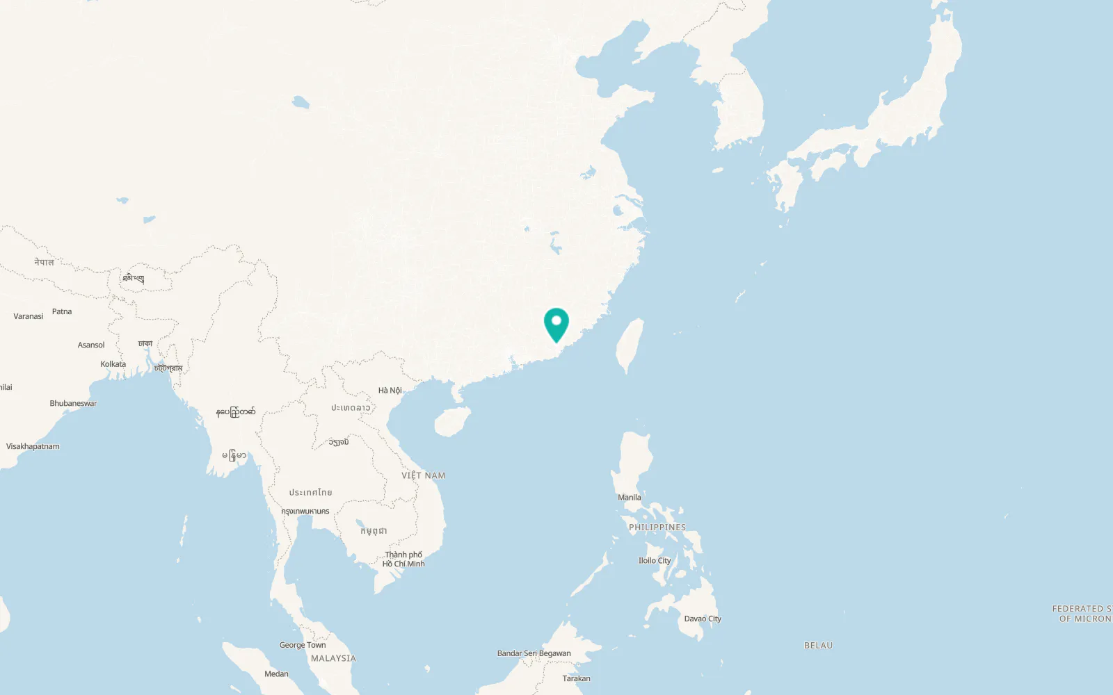 Map of Jieyang