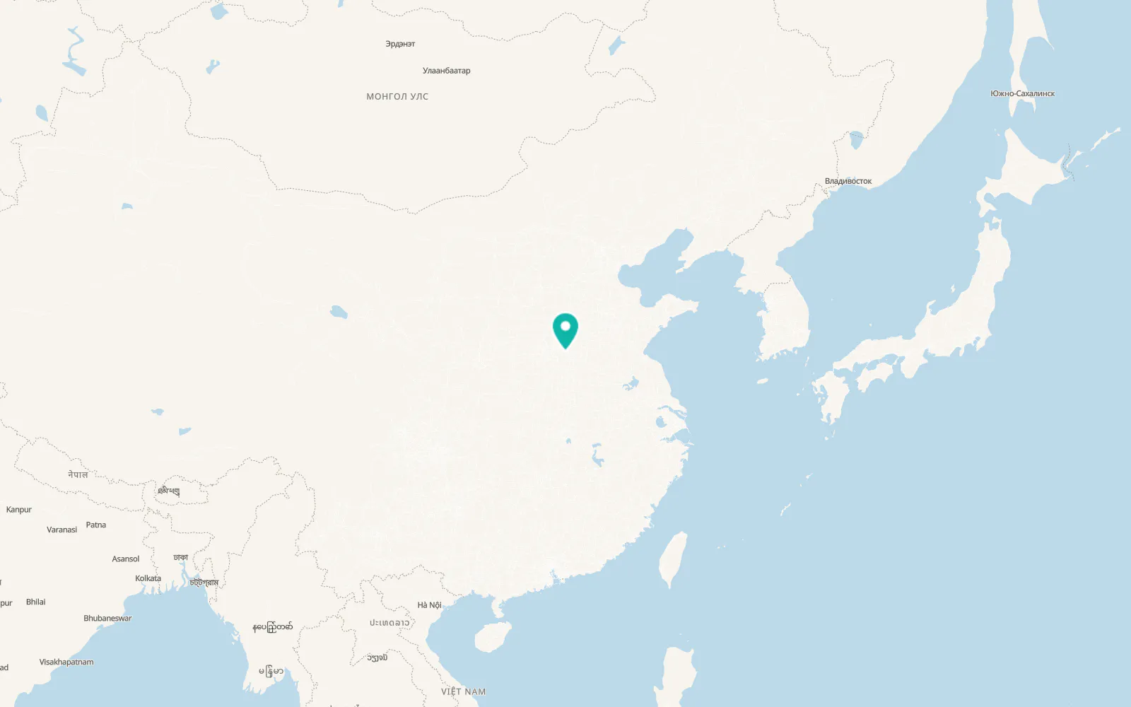Map of Kaifeng
