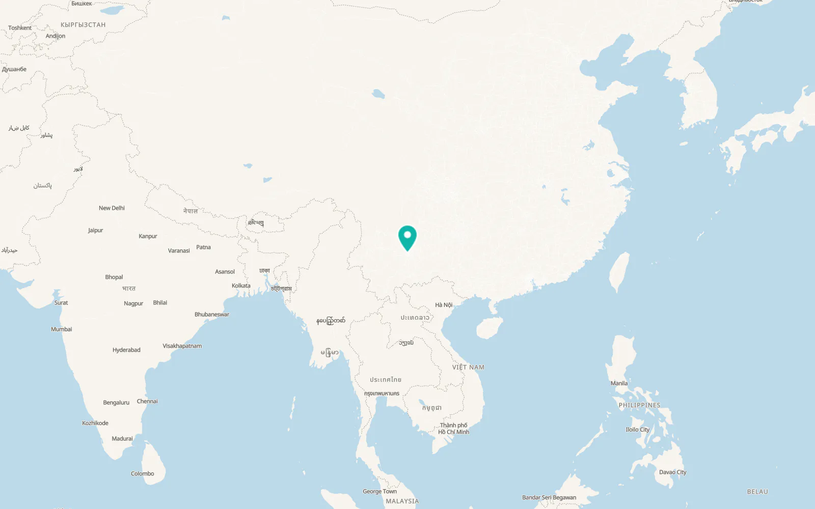 Map of Kunming