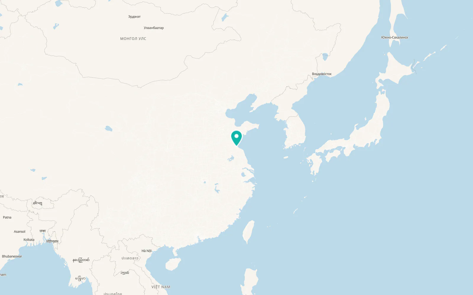 Map of Lianyungang