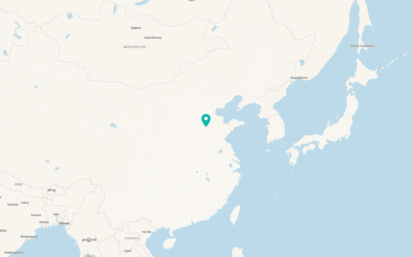 Map of Liaocheng