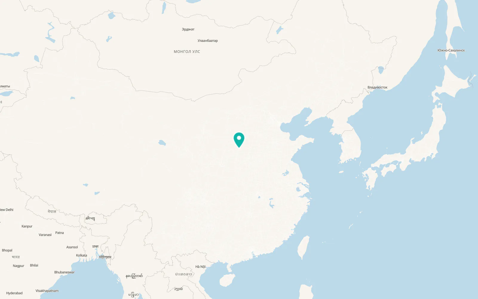 Map of Linfen