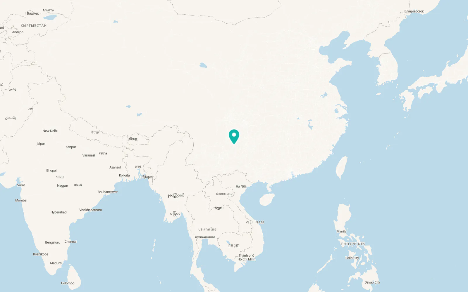 Map of Liupanshui