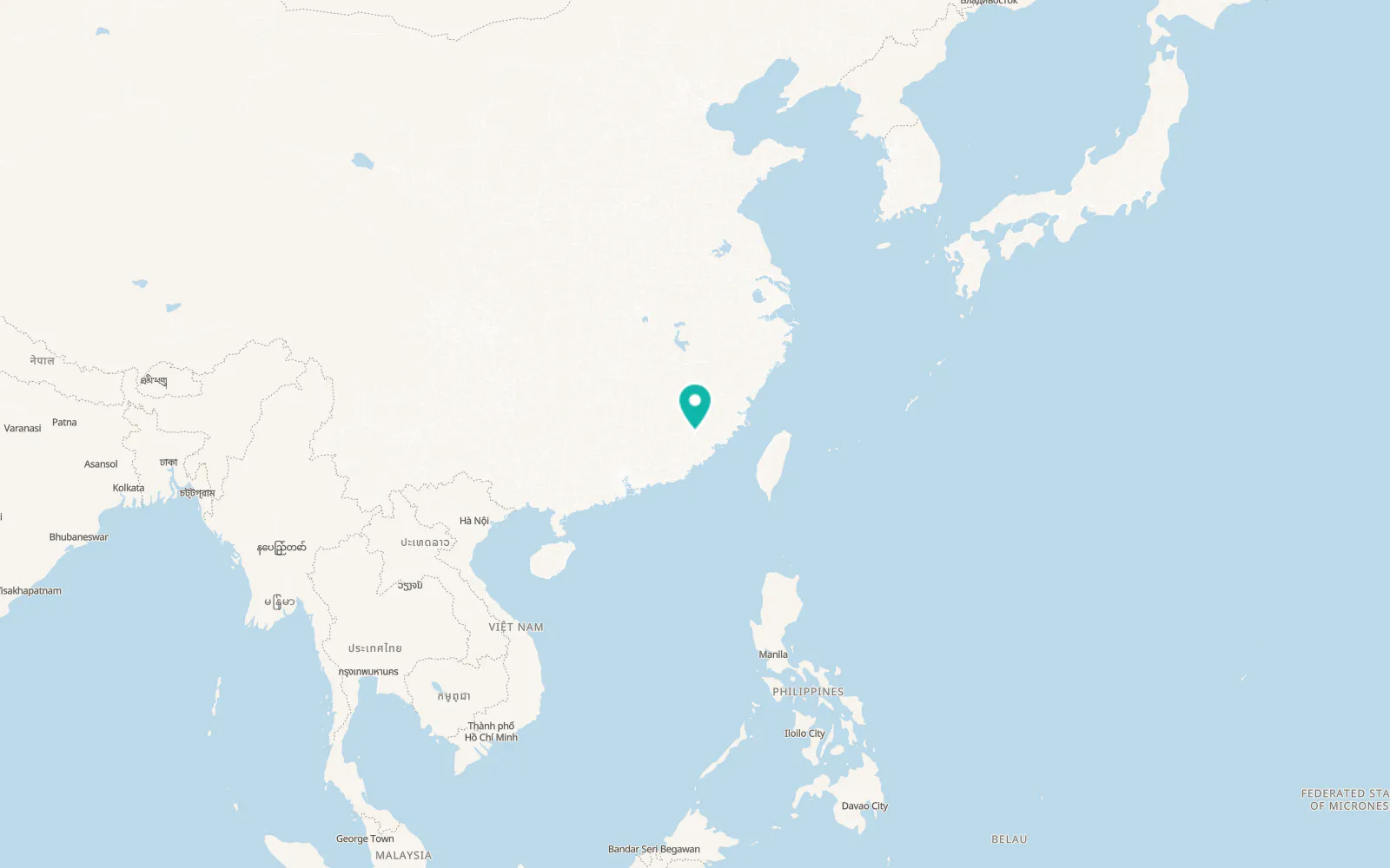 Map of Longyan