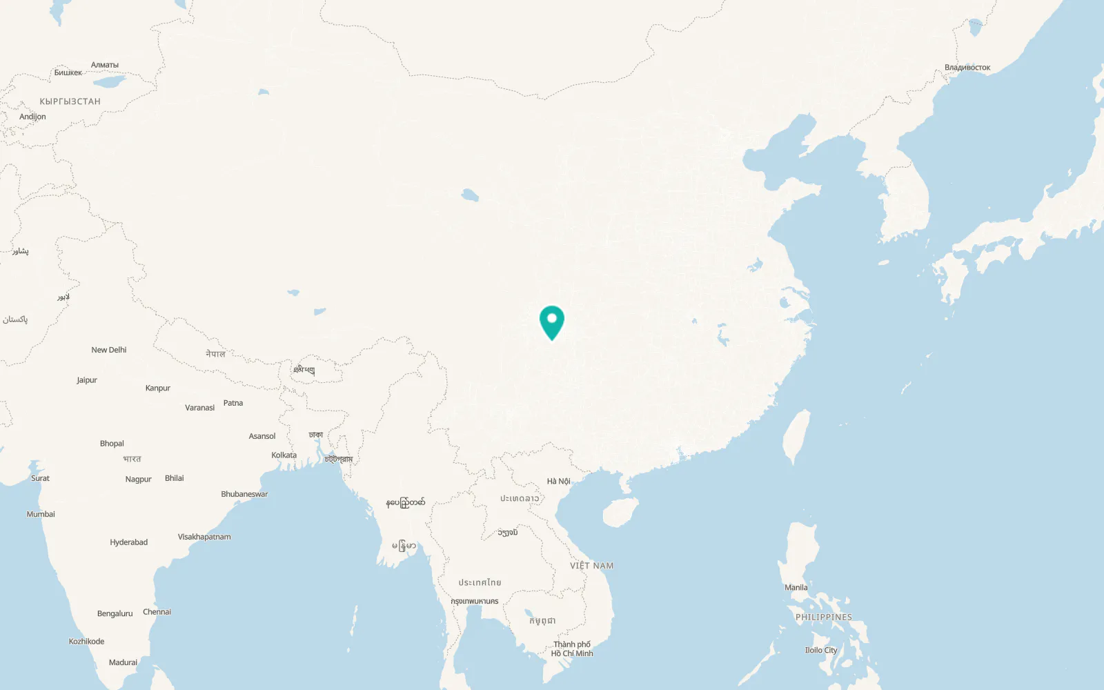 Map of Luzhou