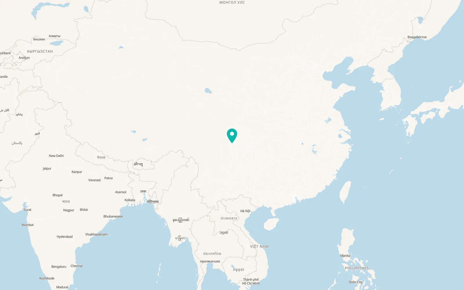 Map of Meishan