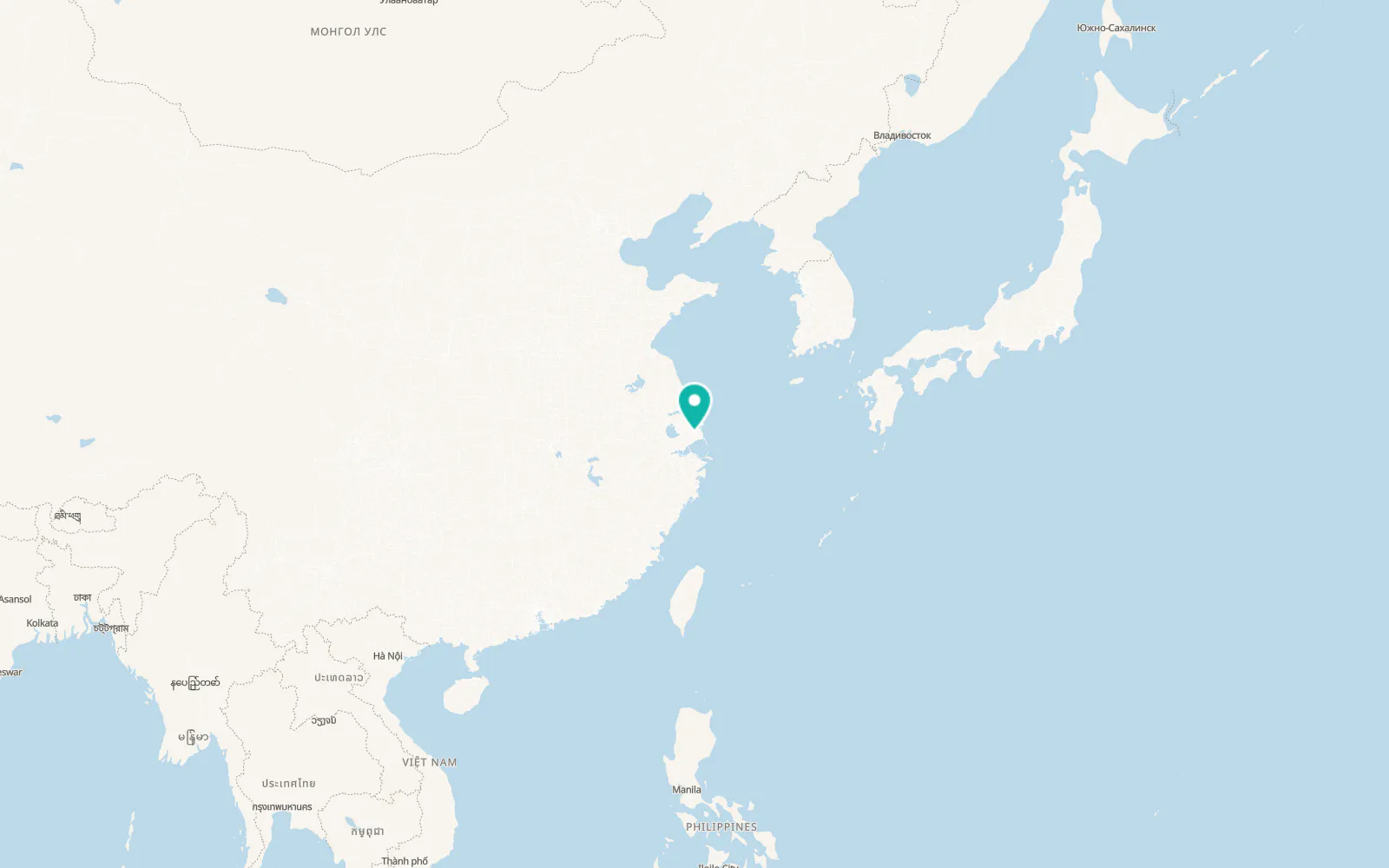 Map of Minhang