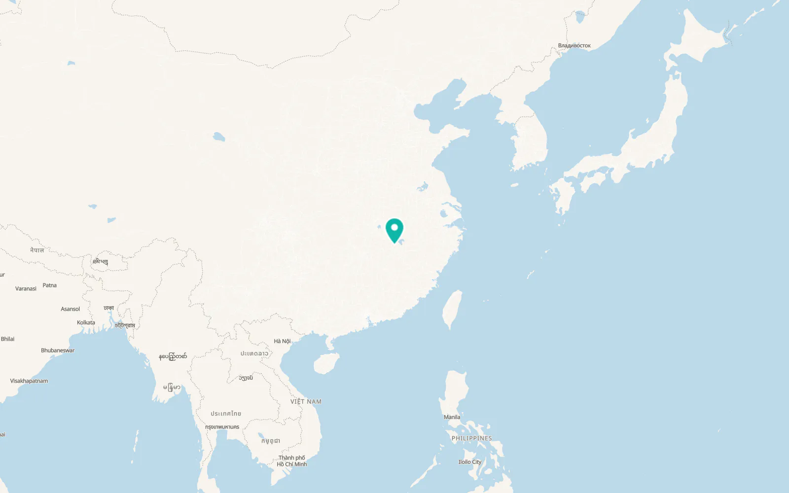 Map of Nanchang