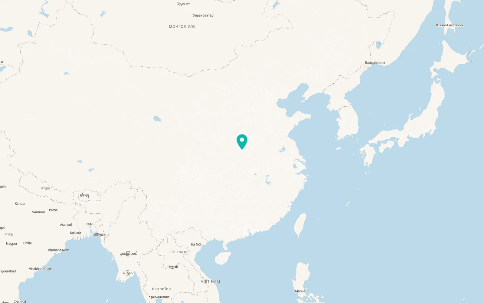 Map of Nanyang