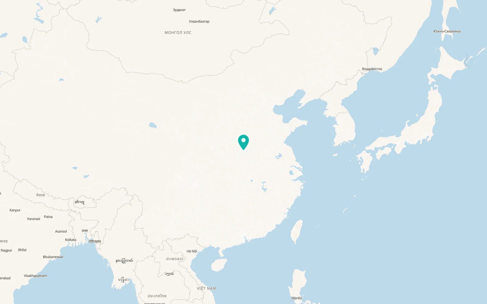 Map of Pingdingshan