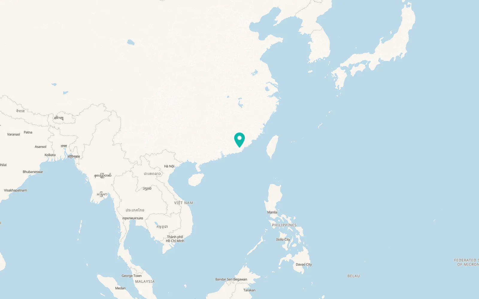 Map of Puning