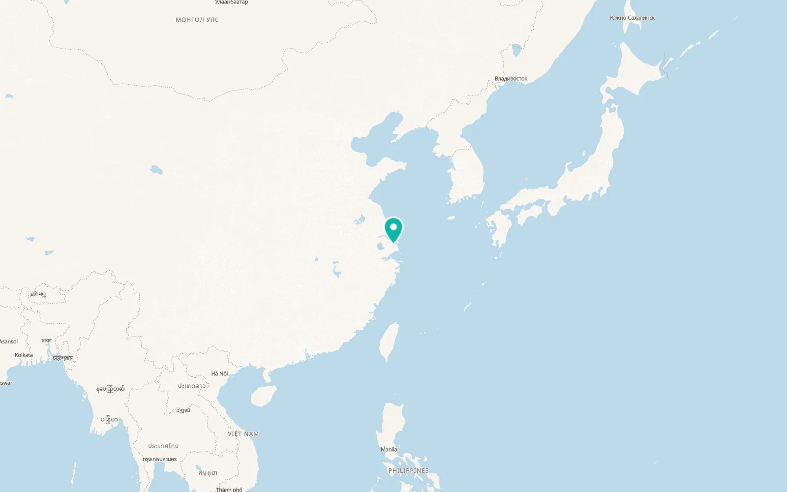 Map of Putuo