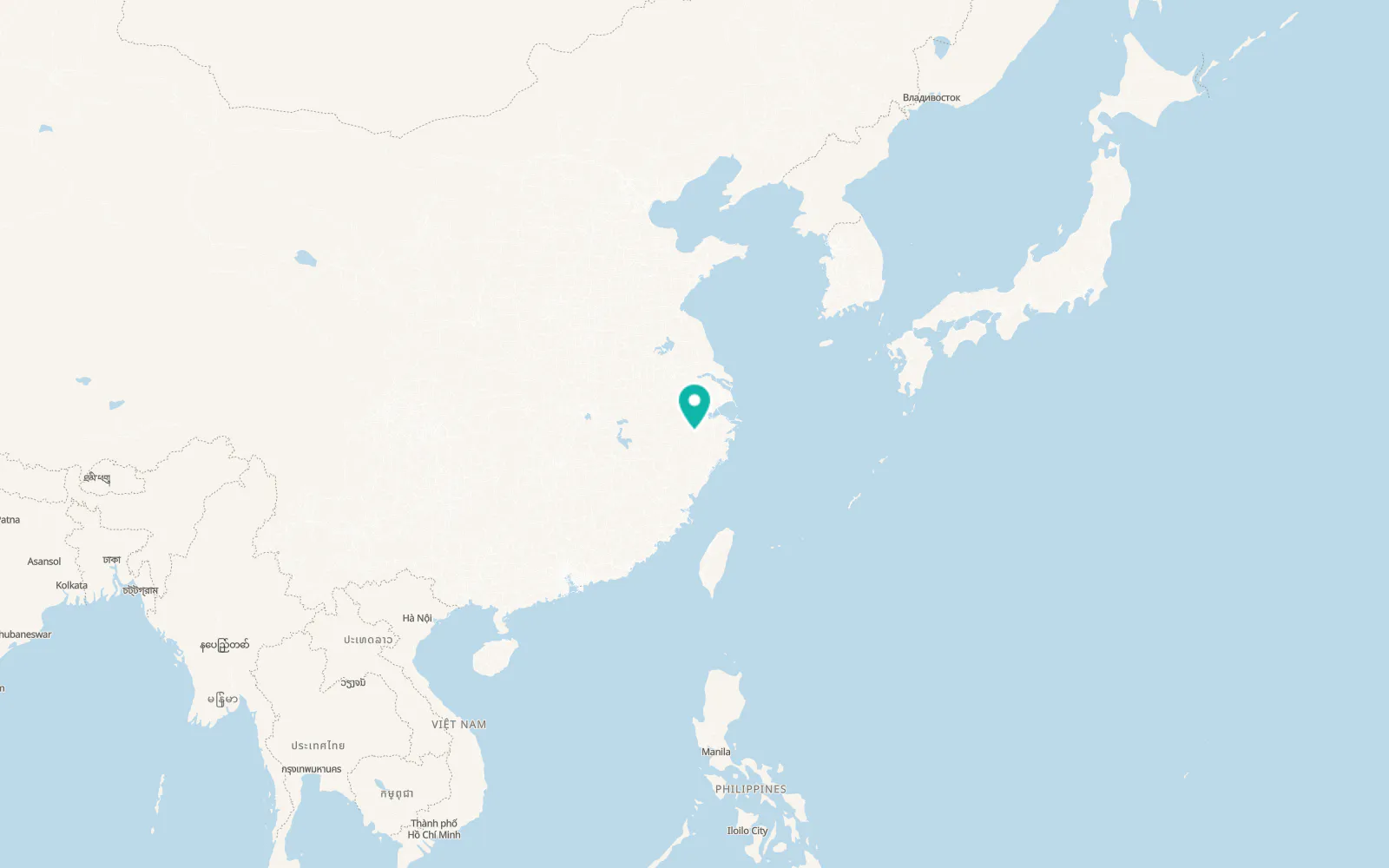 Map of Puyang