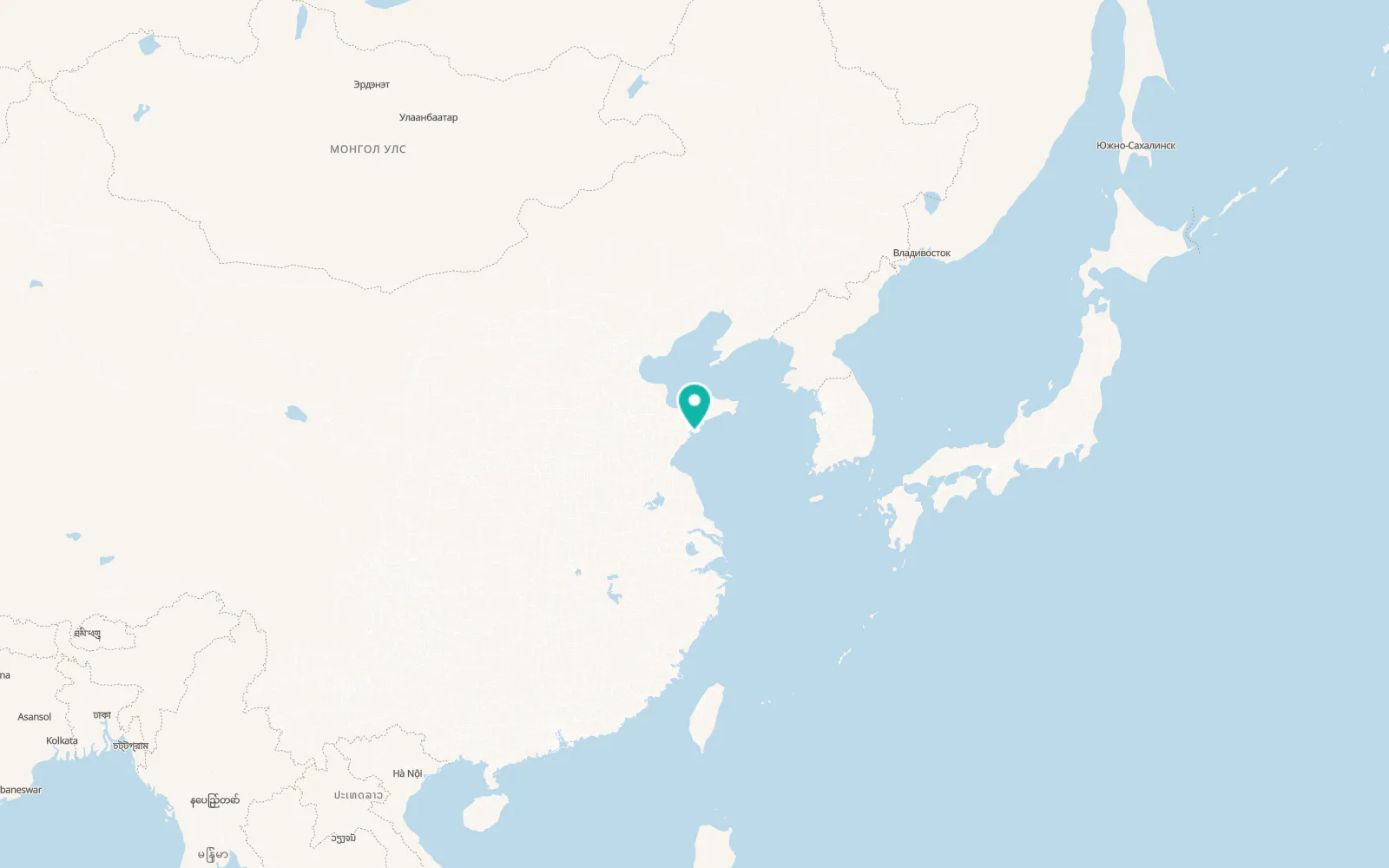 Map of Qingdao