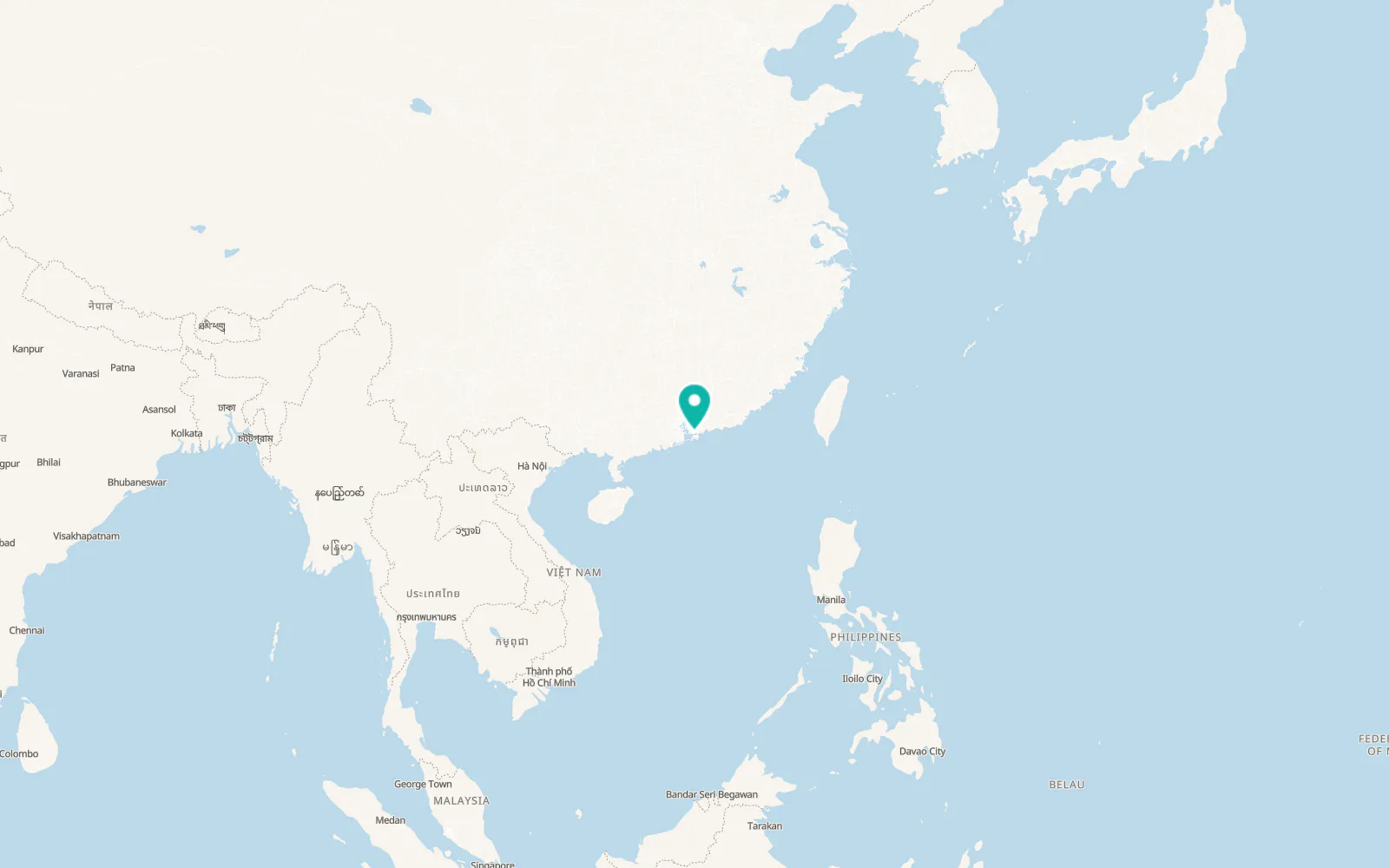 Map of Shenzhen