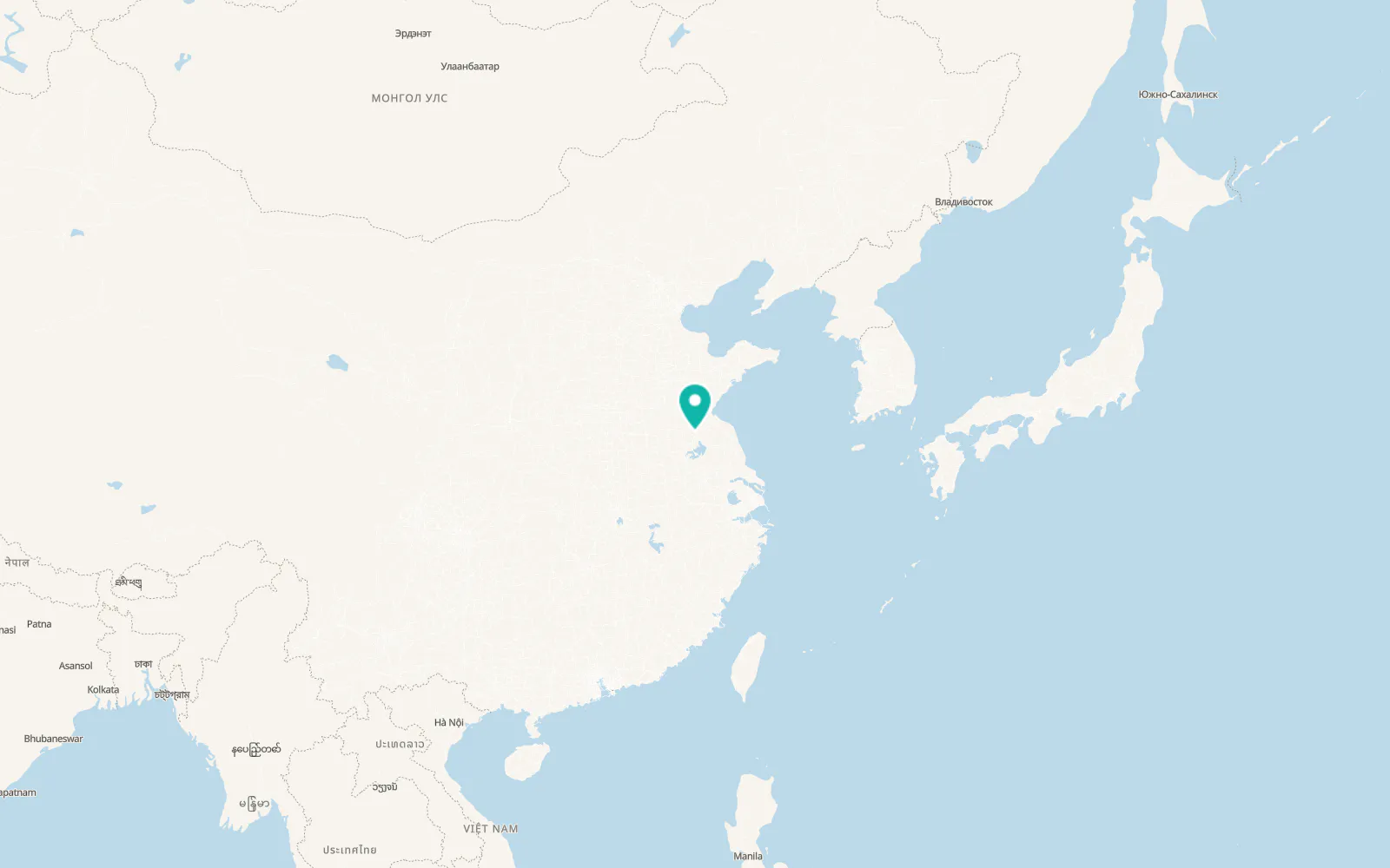 Map of Suqian