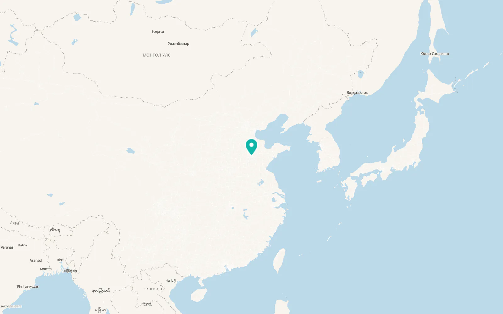 Map of Tai’an
