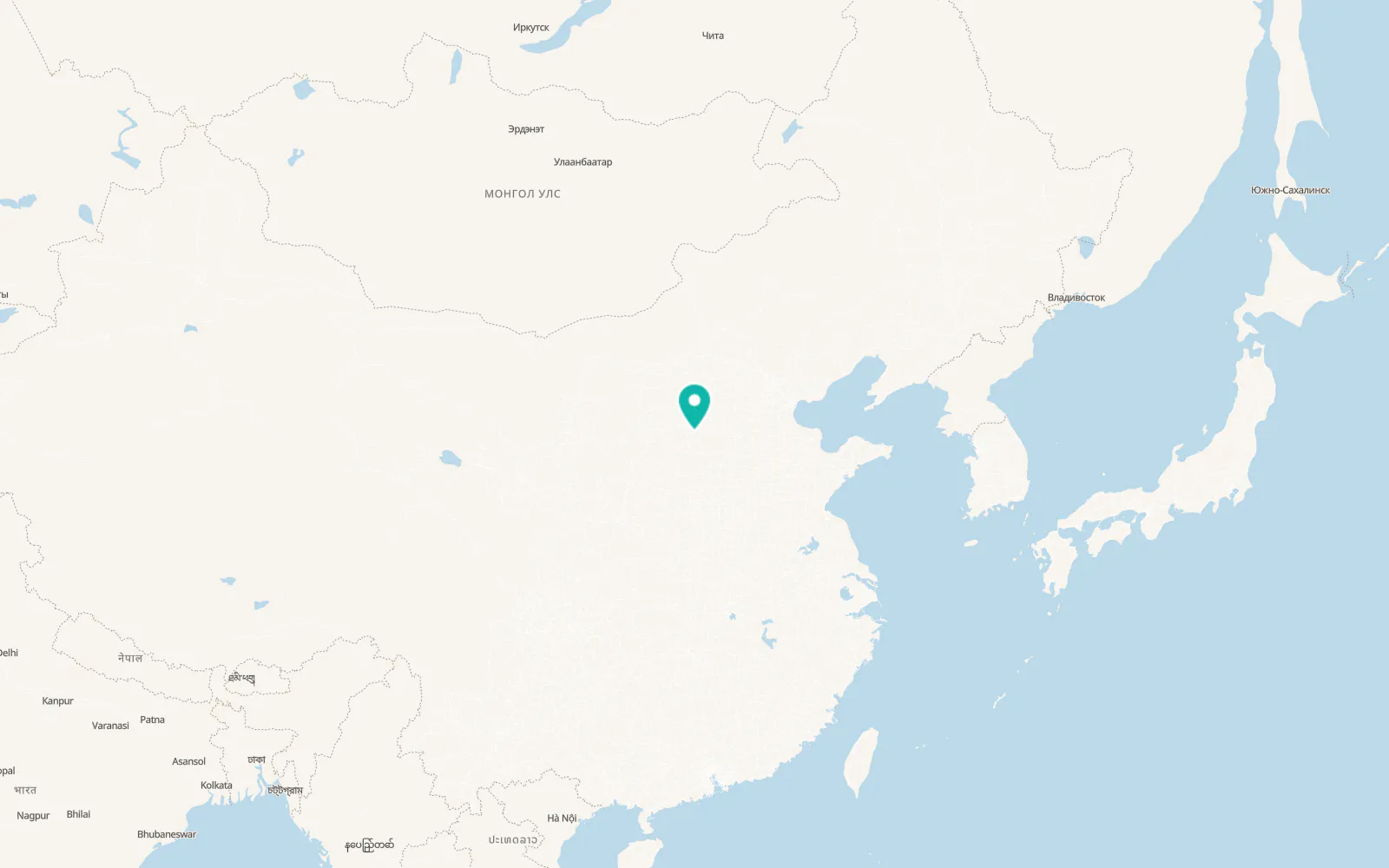 Map of Taiyuan
