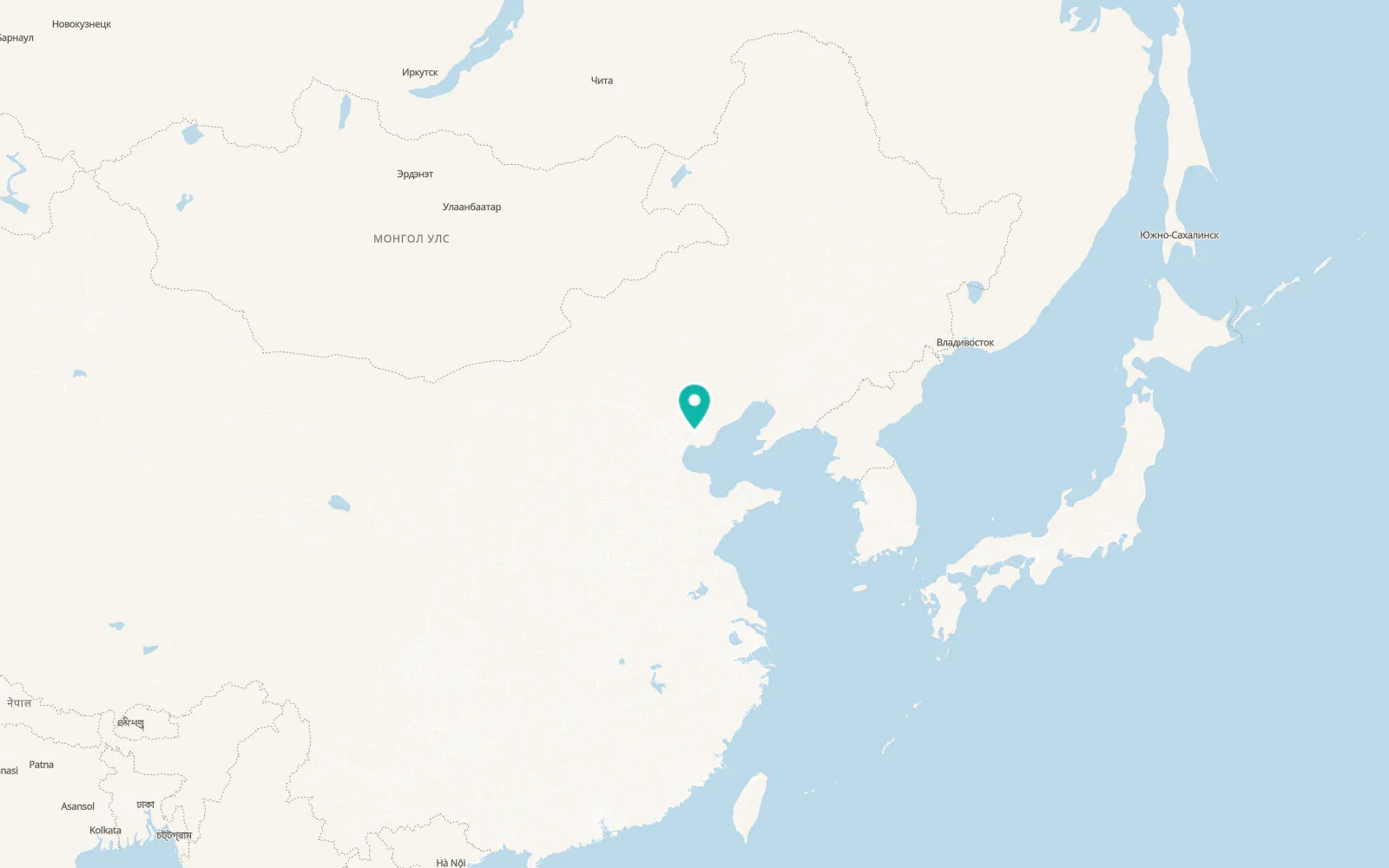 Map of Tangshan