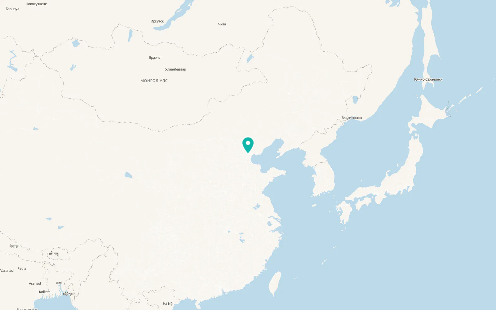 Map of Tianjin