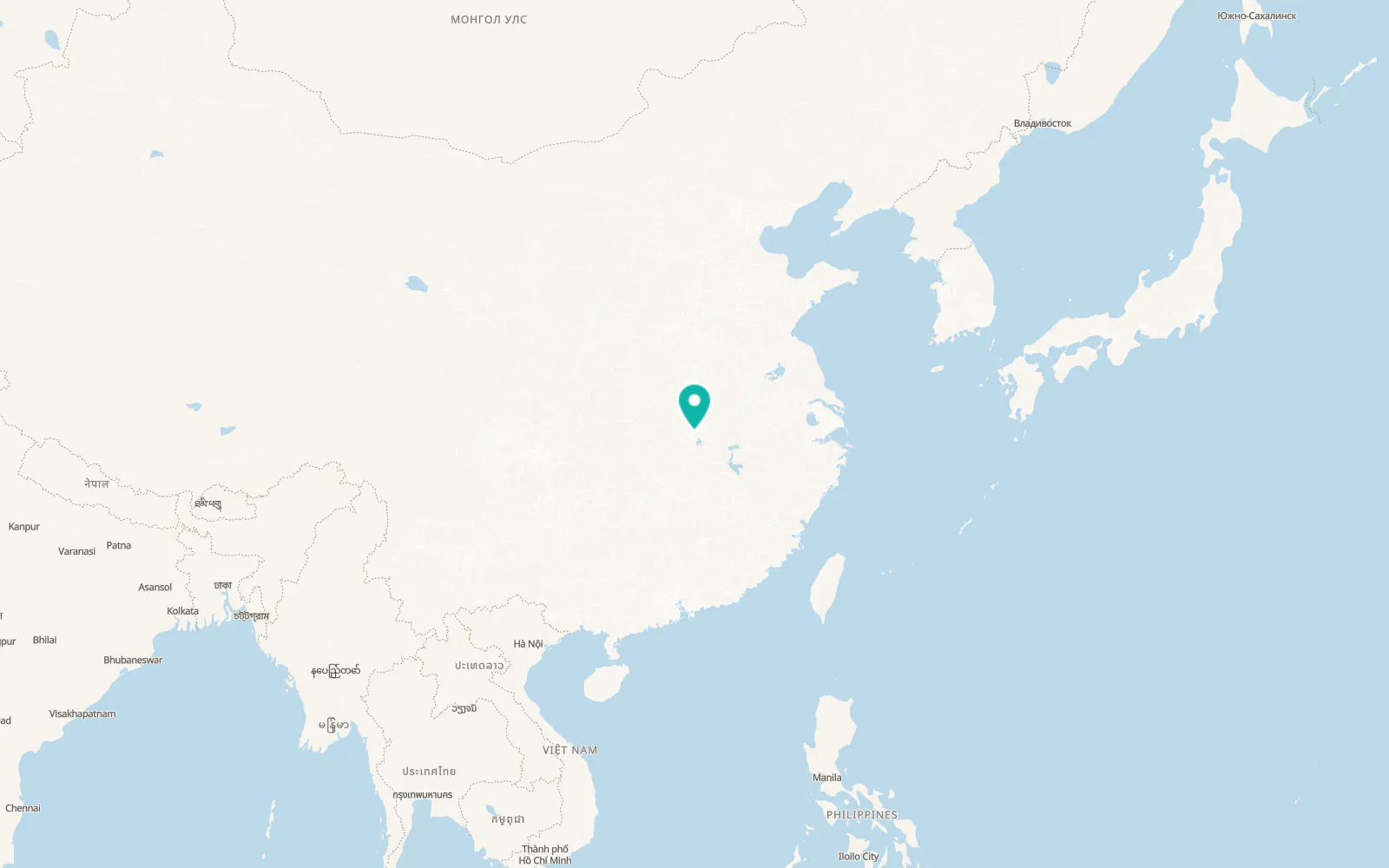 Map of Wuhan