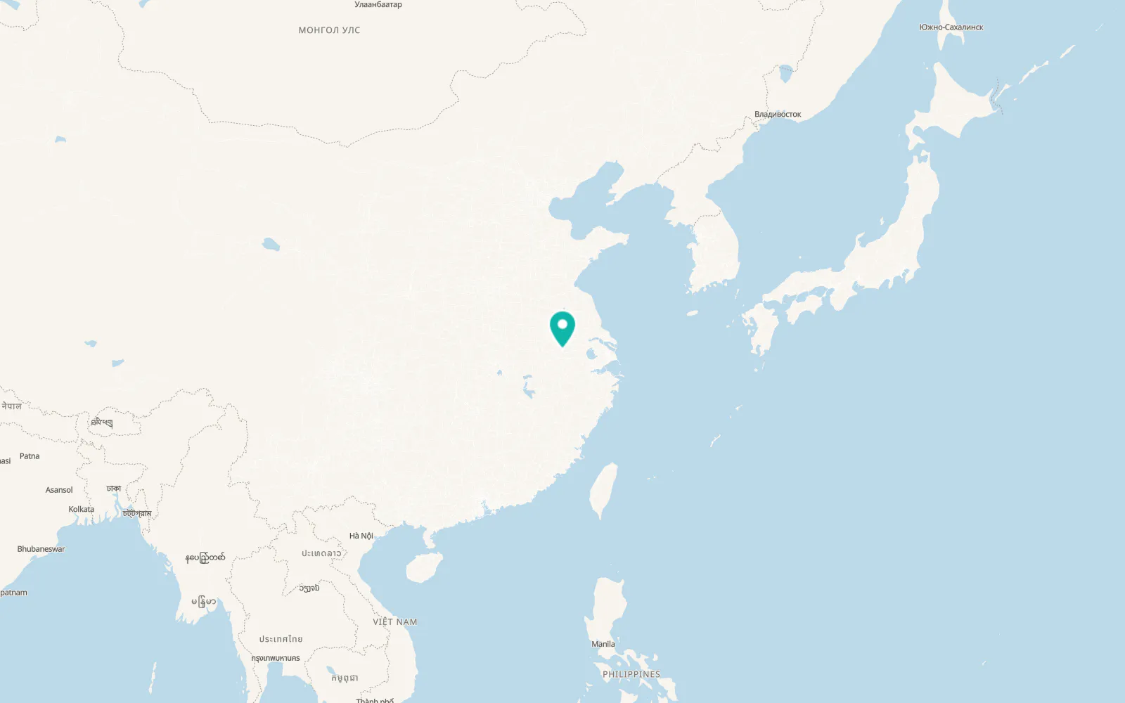 Map of Wuhu