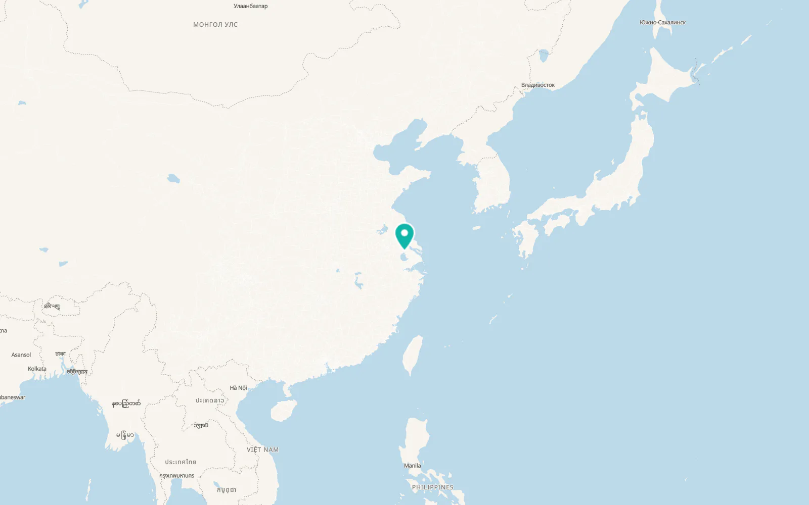 Map of Wuxi