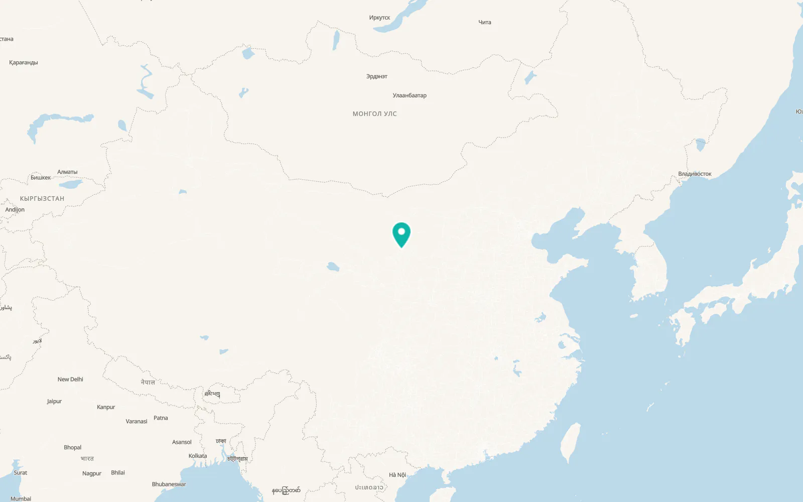 Map of Wuzhong