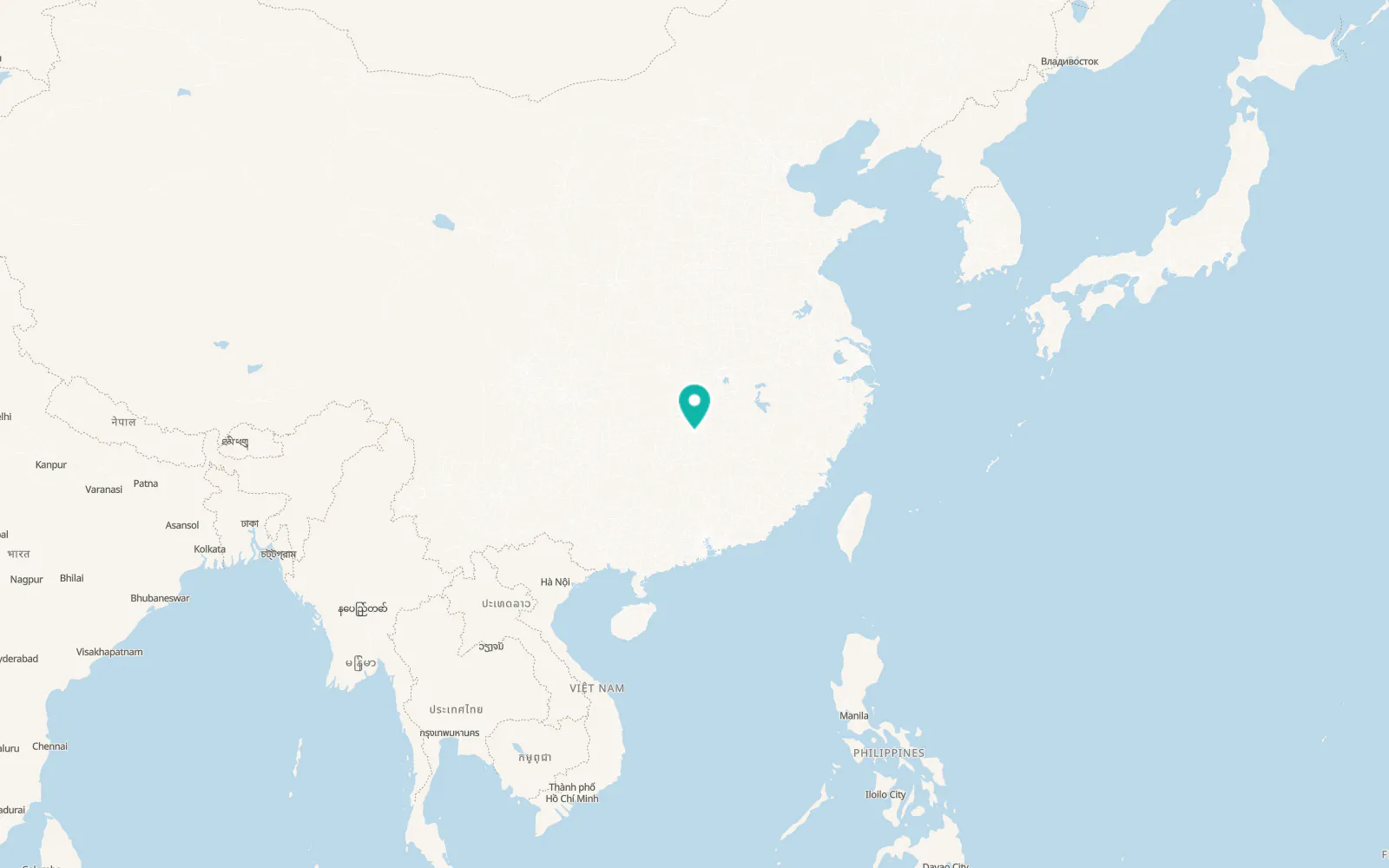 Map of Xiangtan