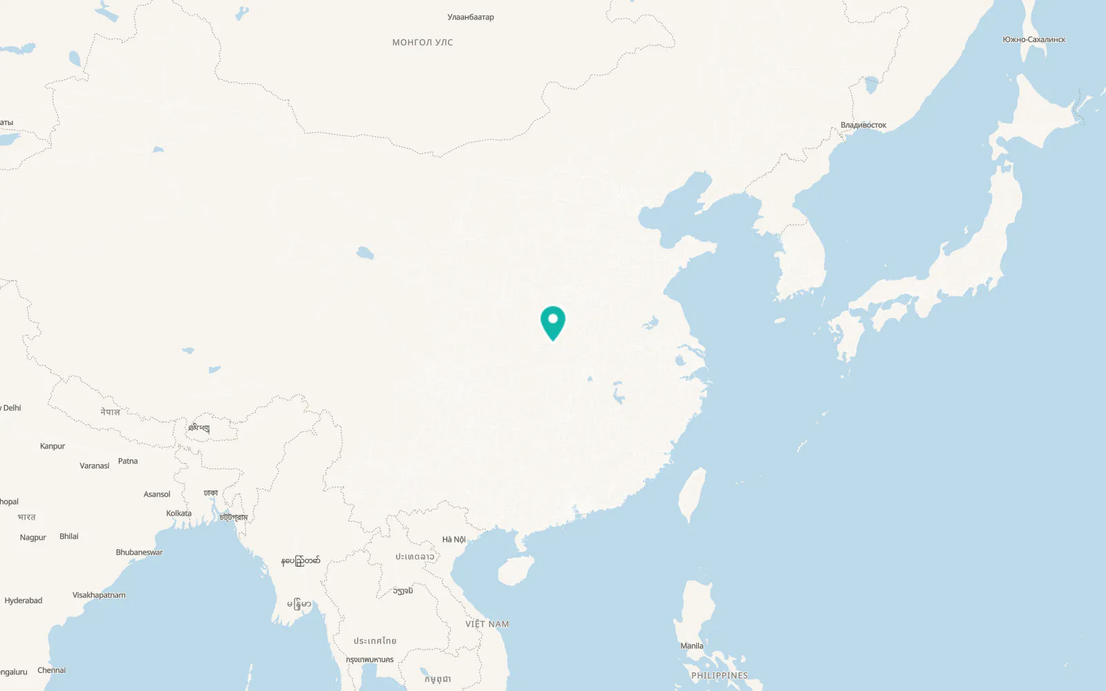 Map of Xiangyang