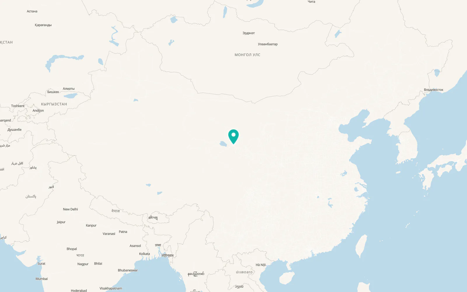 Map of Xining