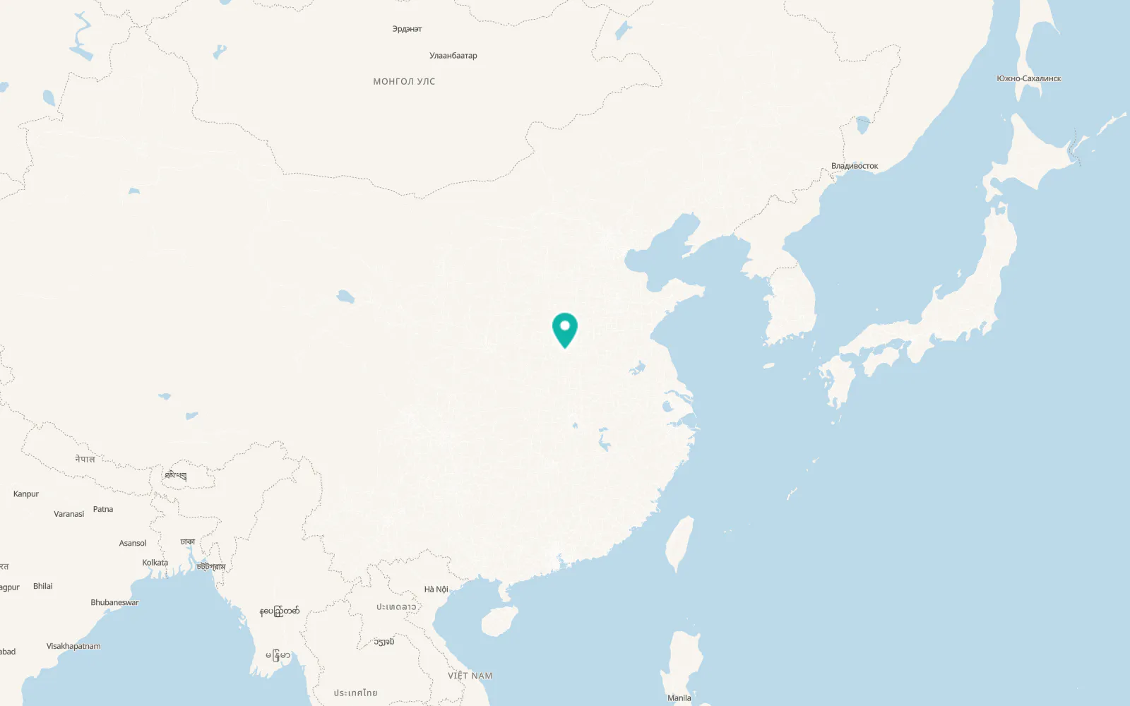 Map of Xuchang