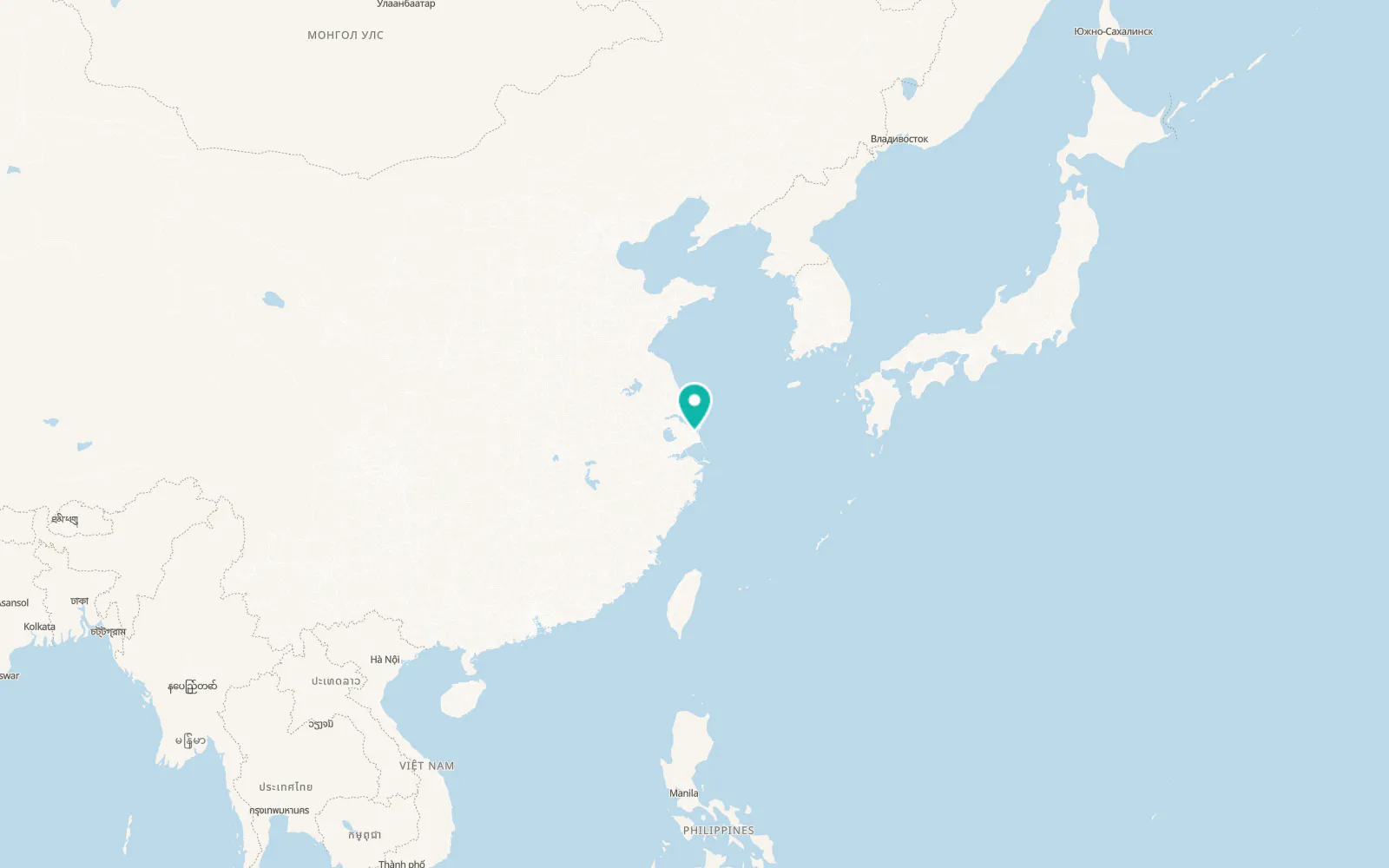 Map of Yangpu