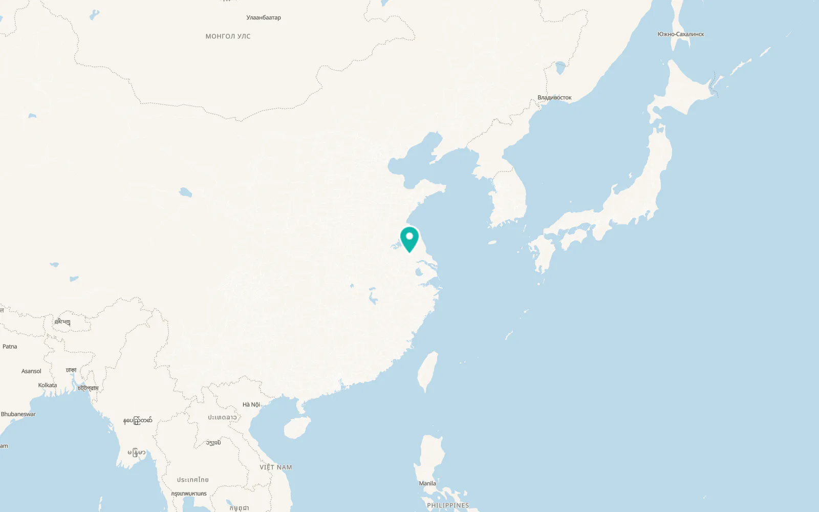 Map of Yangzhou