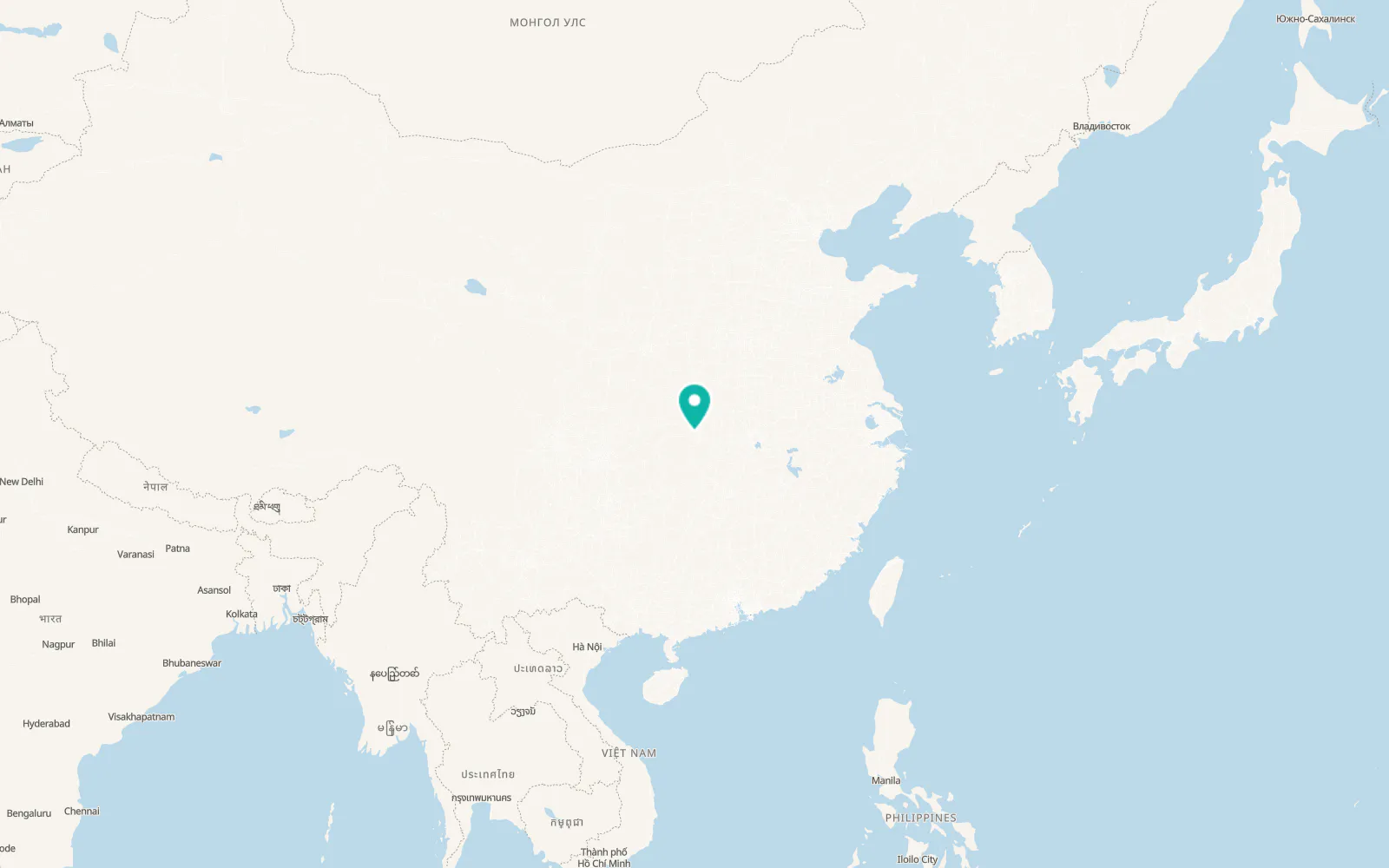 Map of Yichang