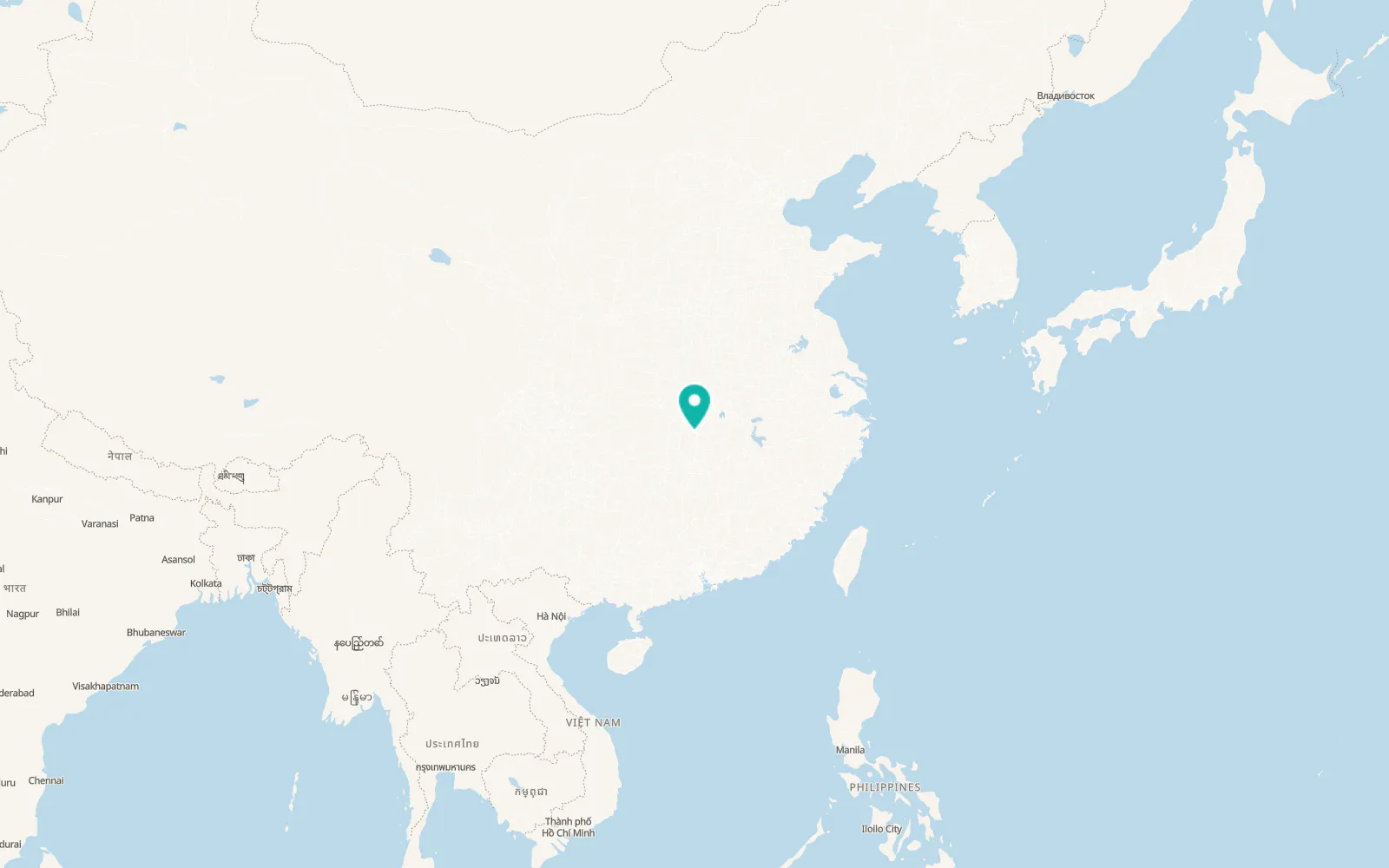 Map of Yueyang