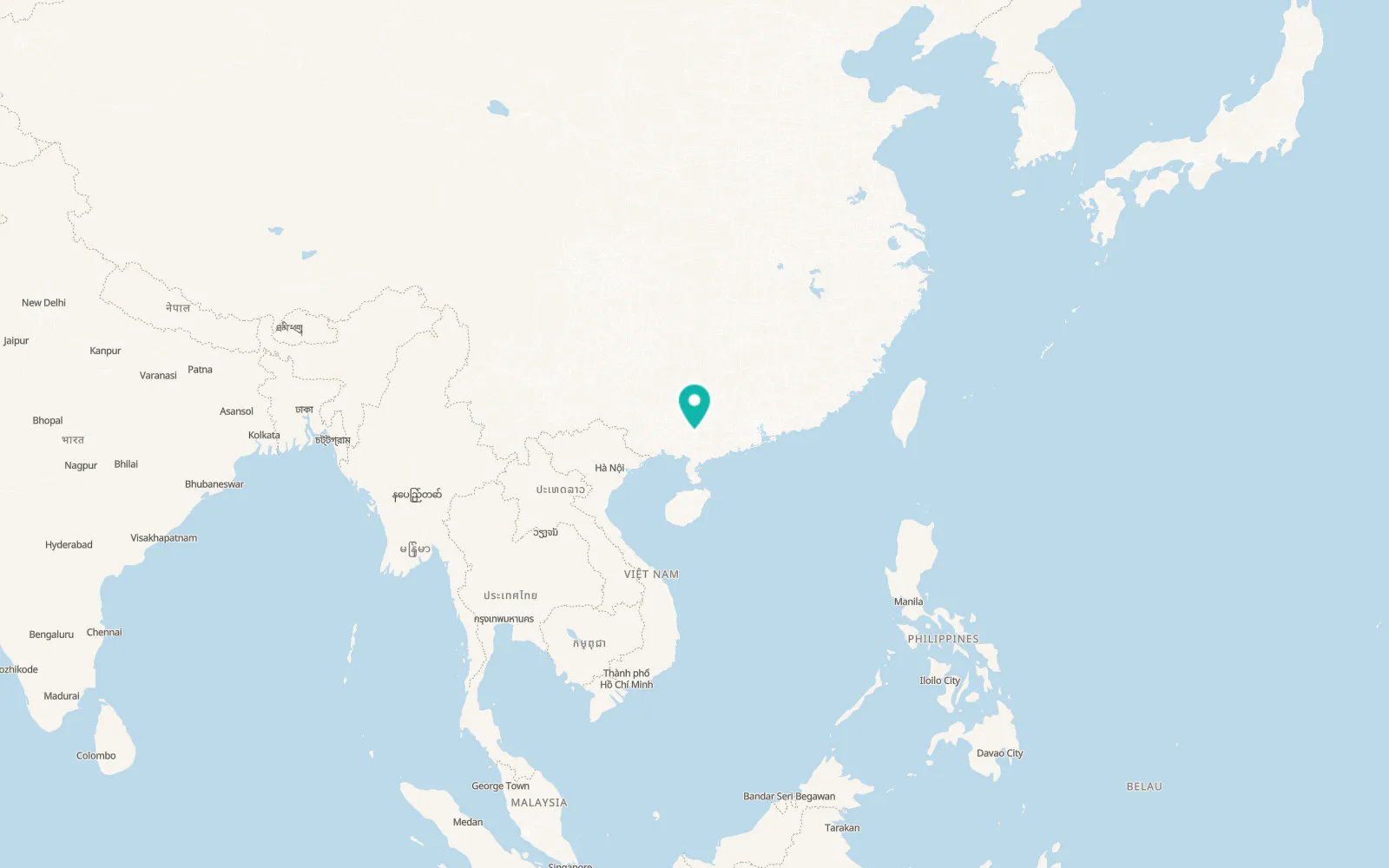 Map of Yulin