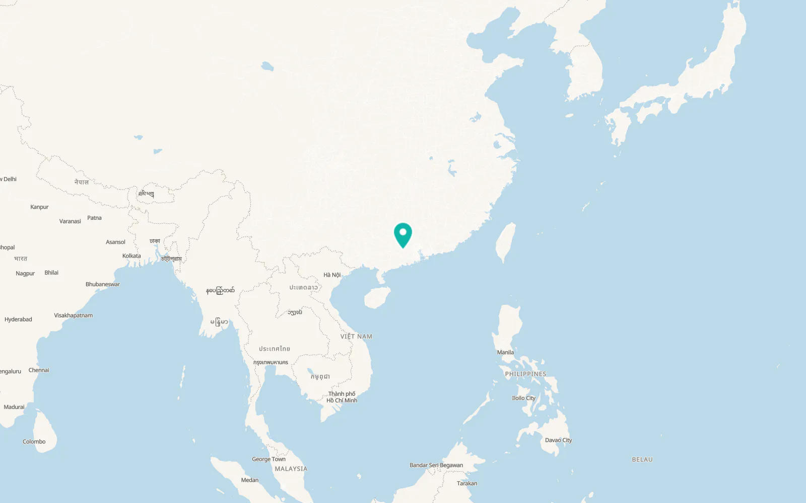 Map of Yunfu