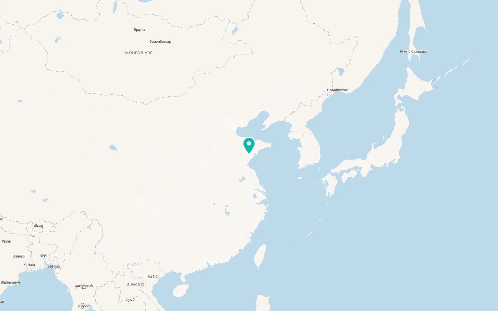 Map of Zhu Cheng City