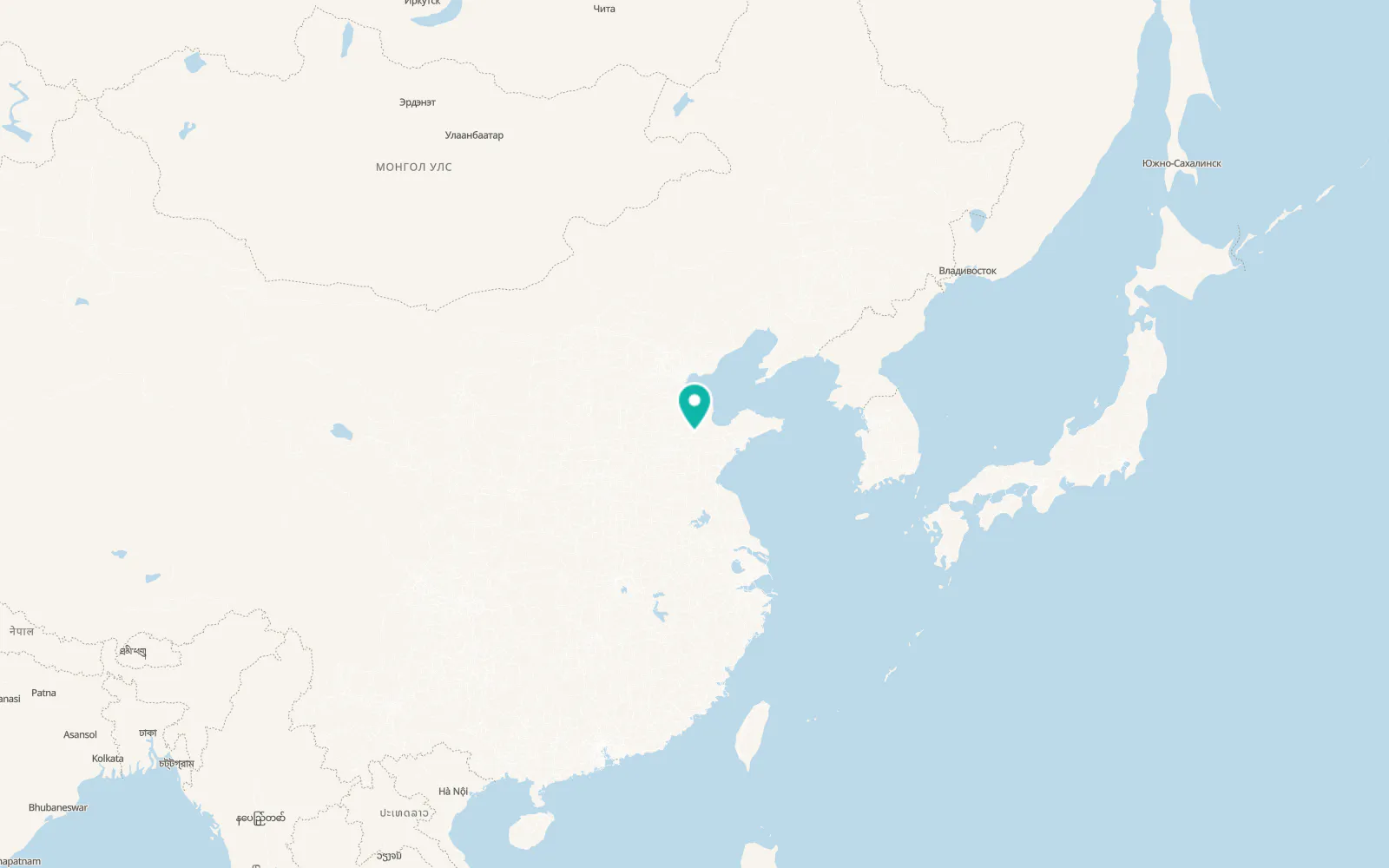 Map of Zibo