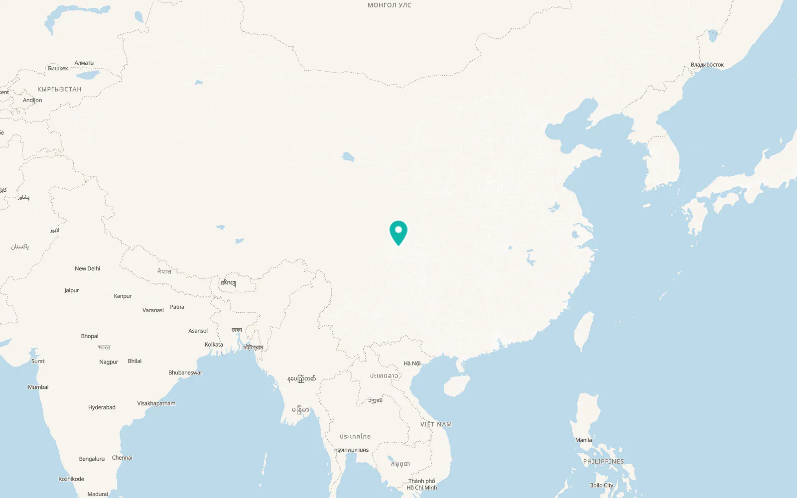 Map of Ziyang
