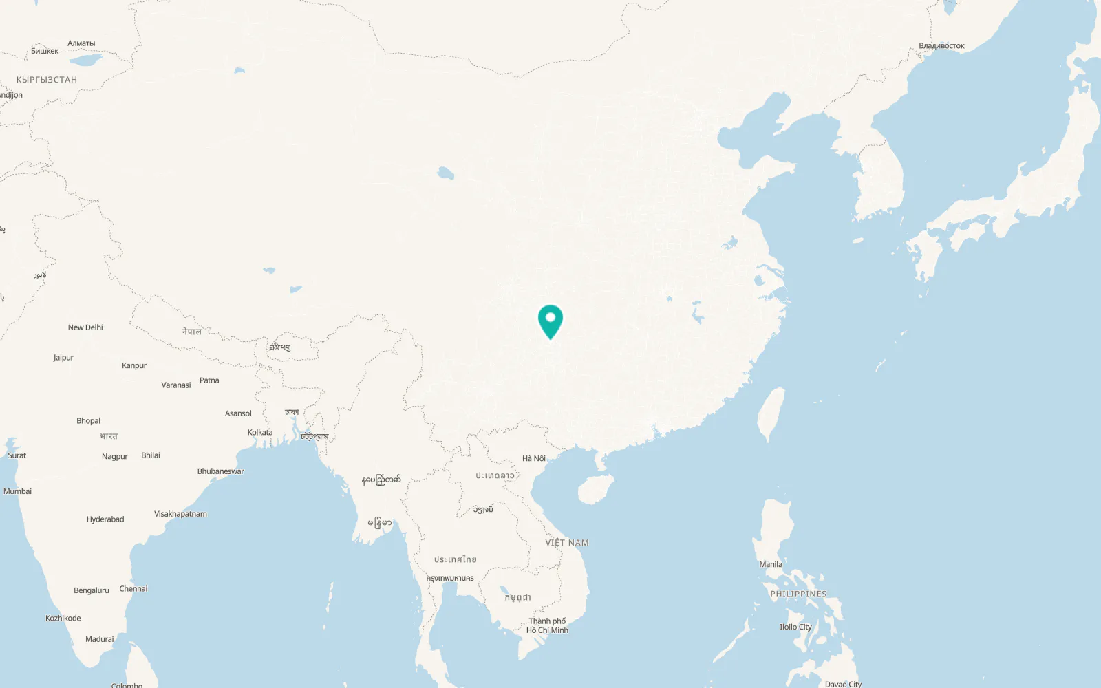 Map of Zunyi