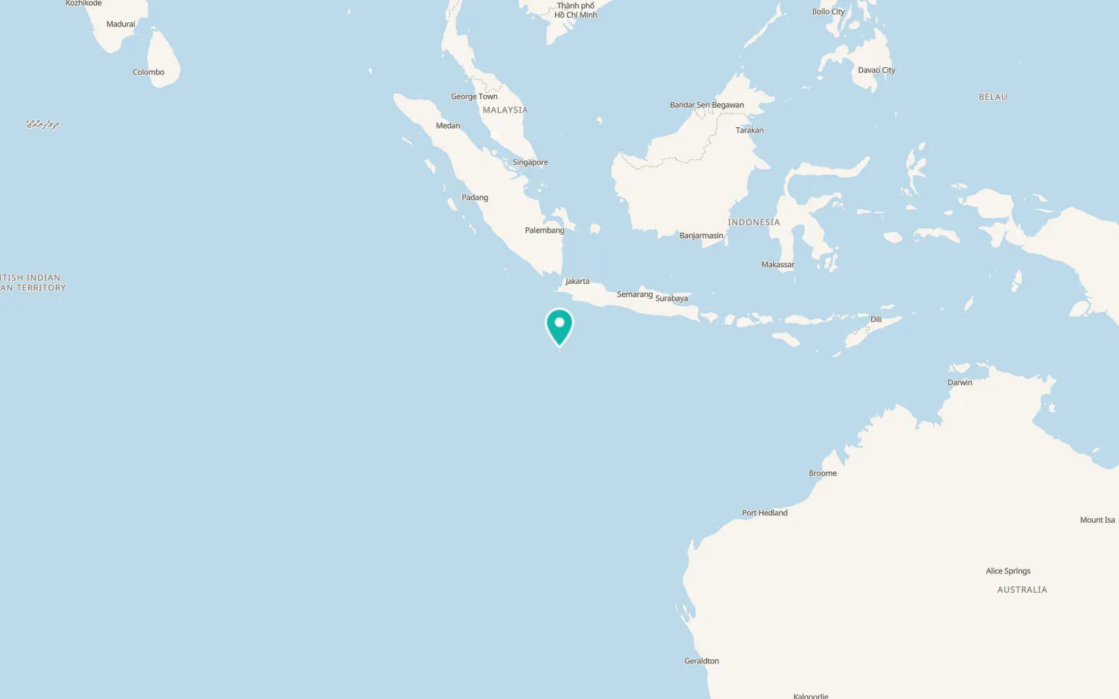 Map of Flying Fish Cove