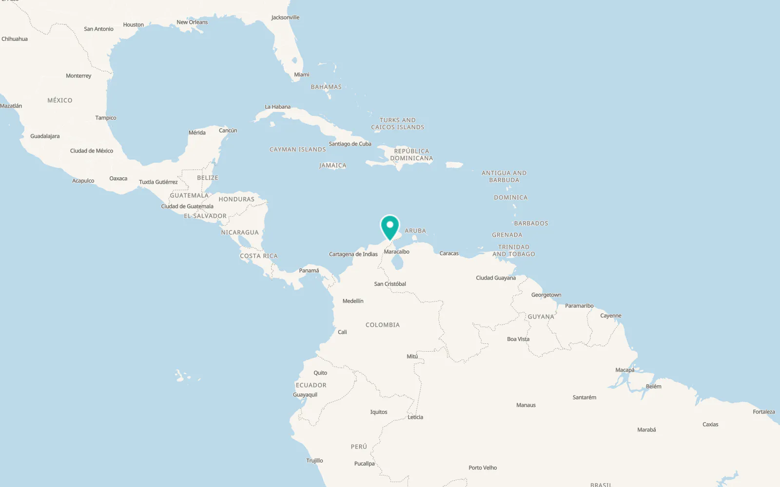 Map of Maicao