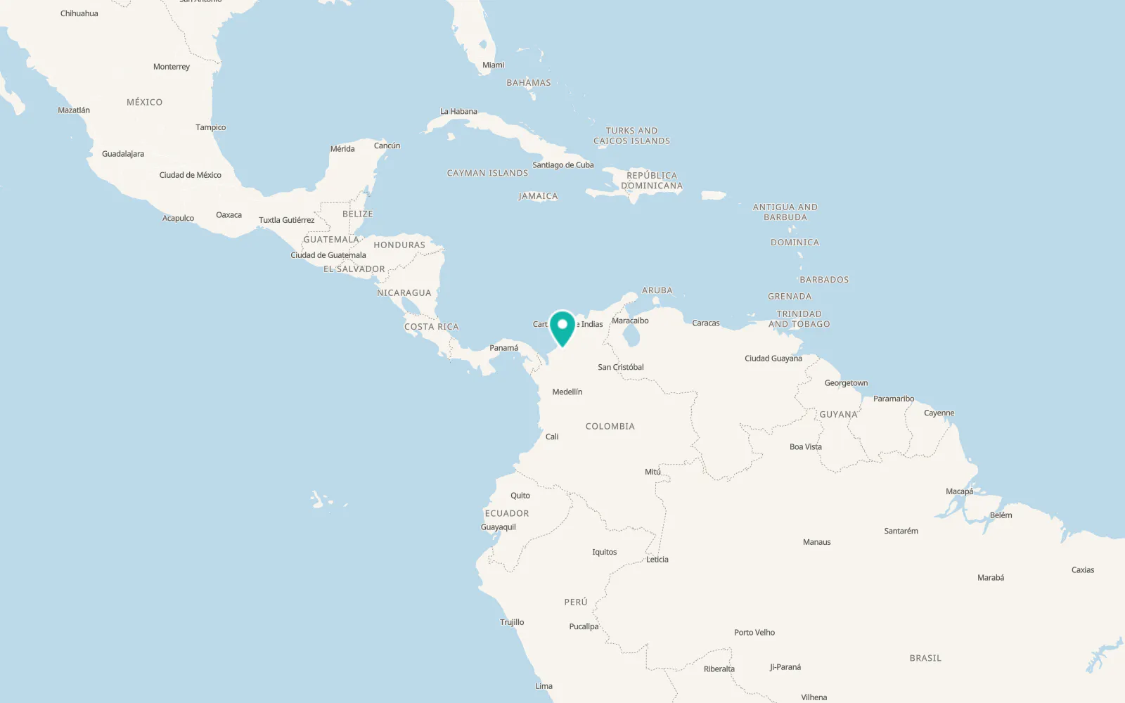 Map of Montería