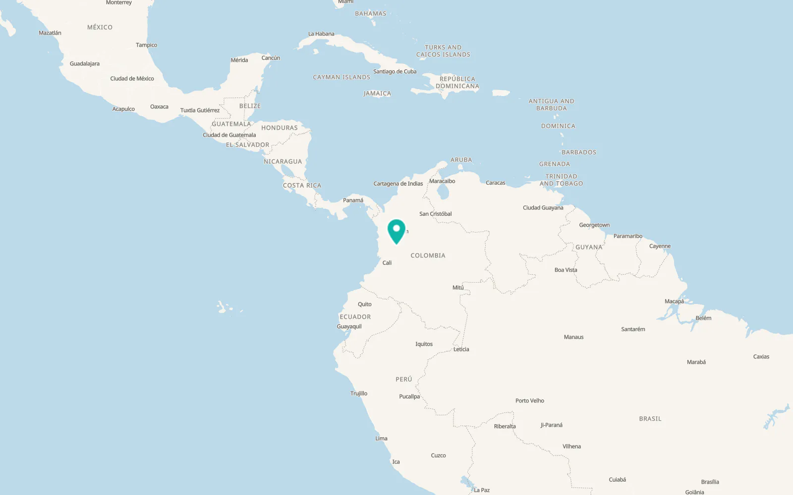 Map of Pereira