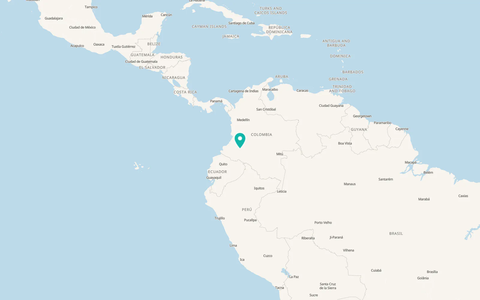 Map of Pitalito