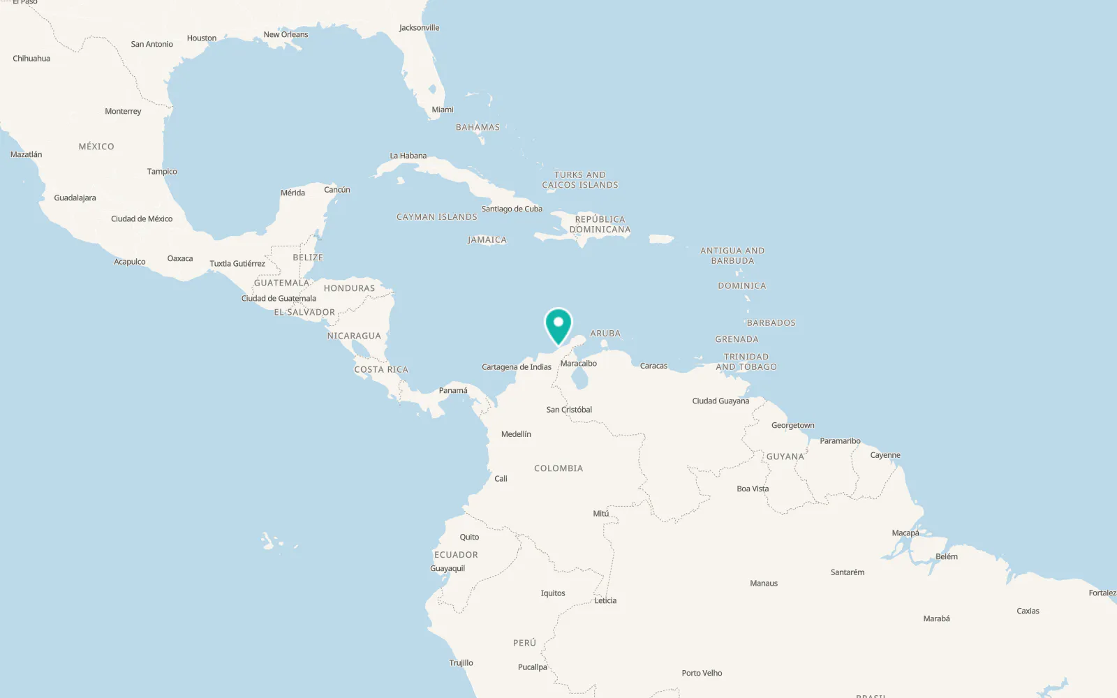 Map of Riohacha