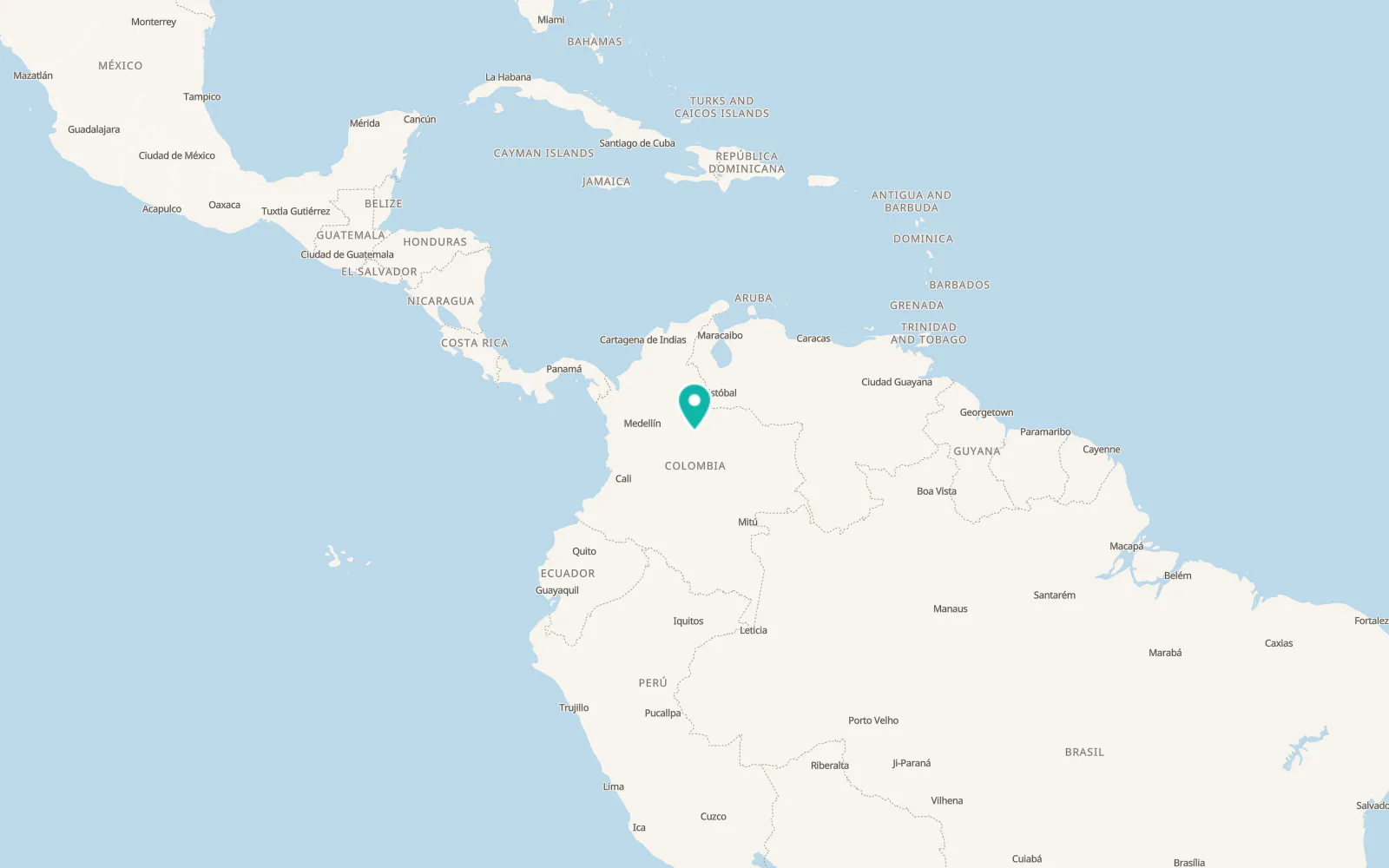 Map of Sogamoso
